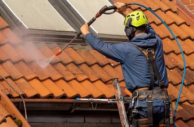 Démoussage et hydrofuge de toiture à la Baume